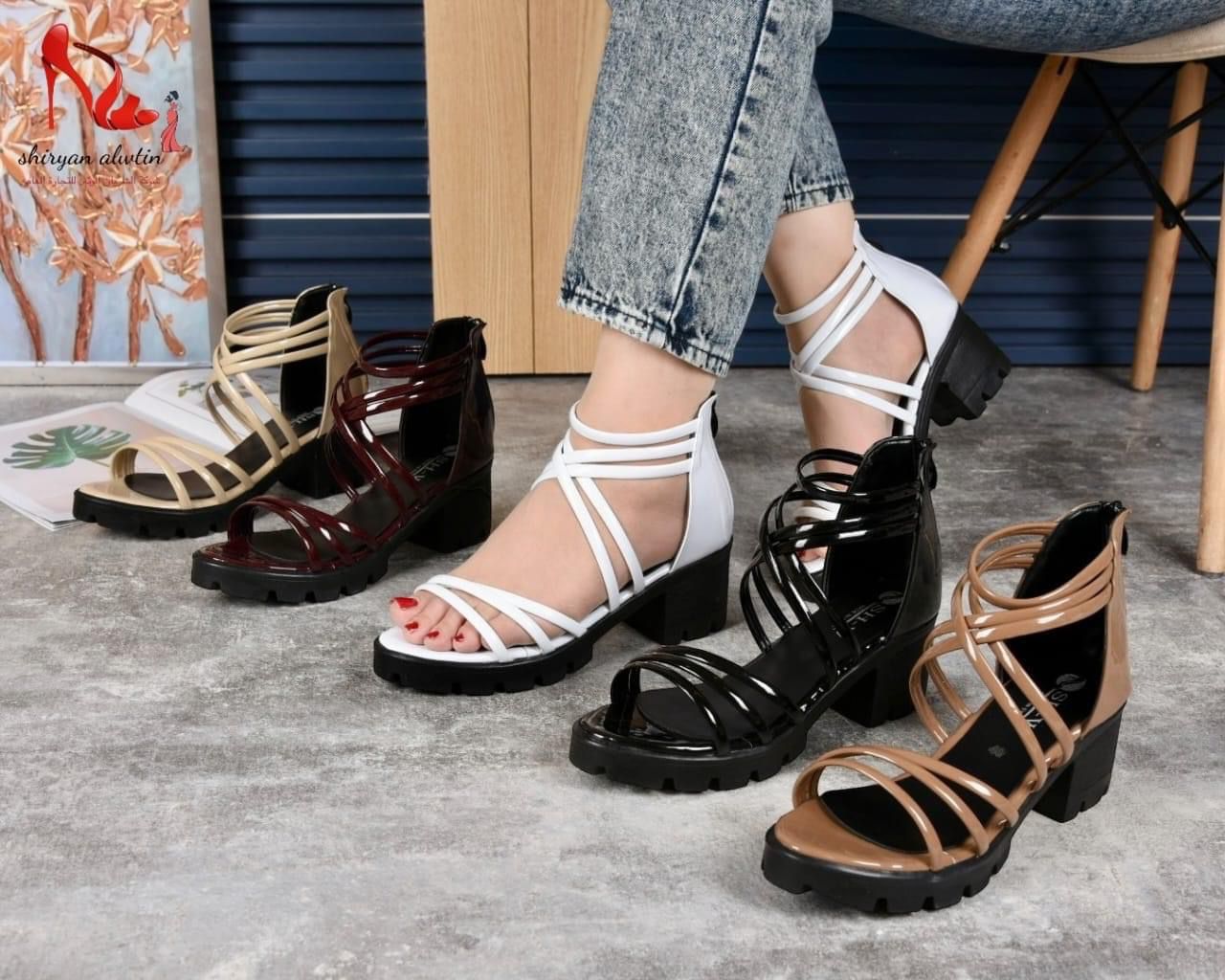Women Sandal – Cross Strap Chunky Model